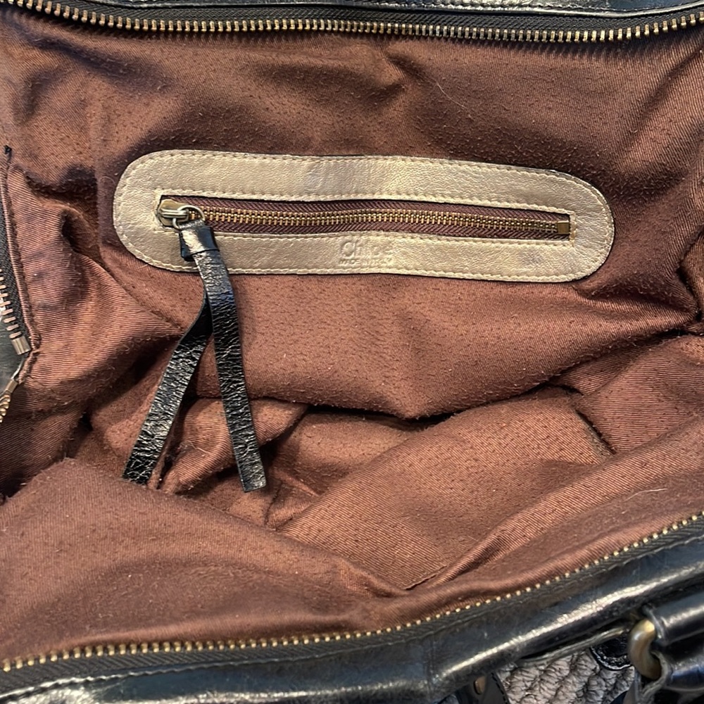 Chloe Black Quilted Leather Tote - Picture 11 of 13